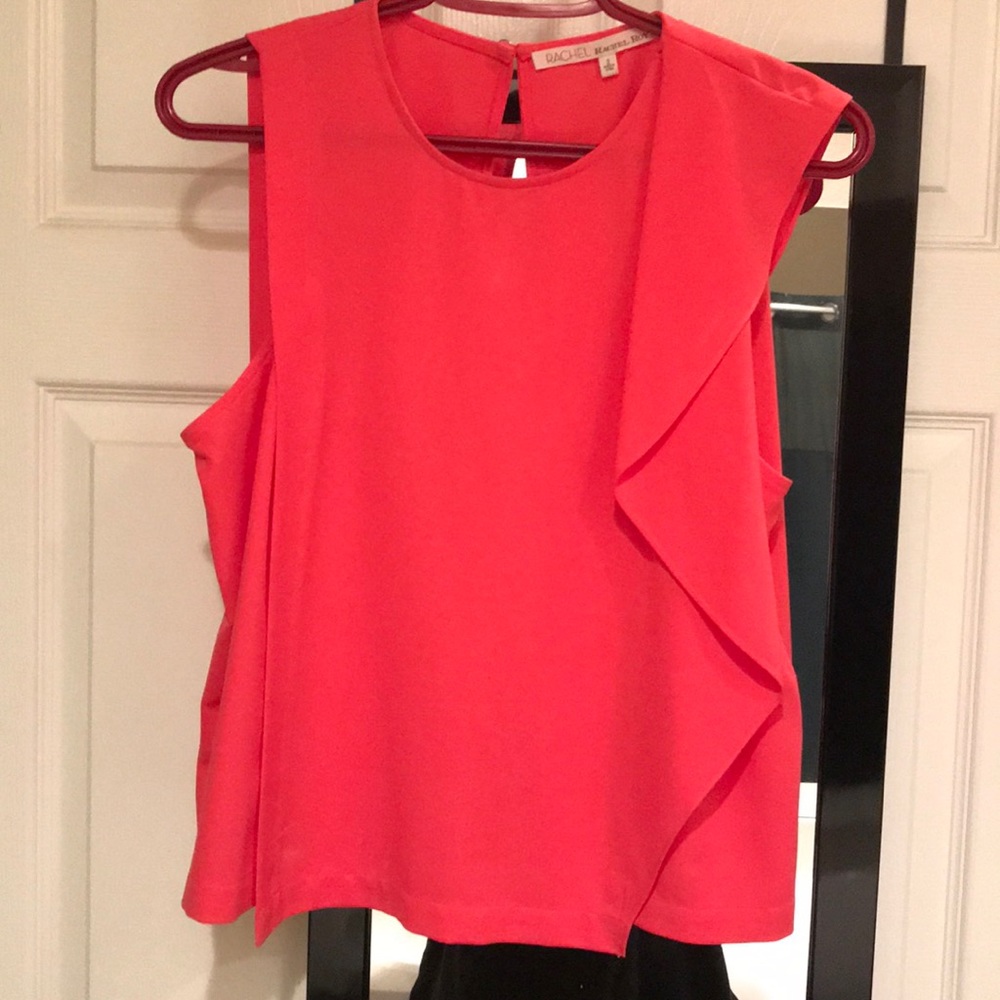 Rachel Roy S Coral Ruffle Top